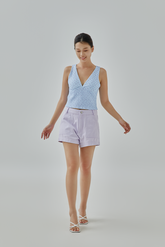 Evalina Floral Printed Knit Top